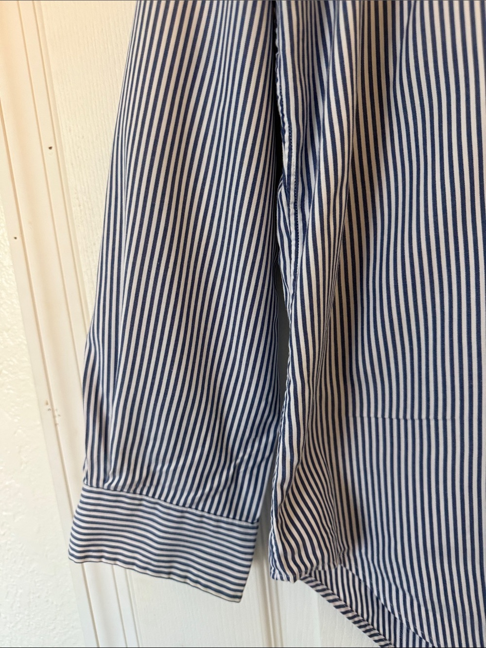 Polo by Ralph Lauren Navy and White Striped Classic Fit Shirt - Picture 4 of 10